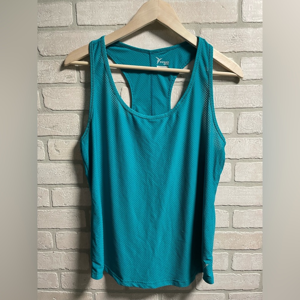 Old Navy activewear, Large, teal, Tank Top